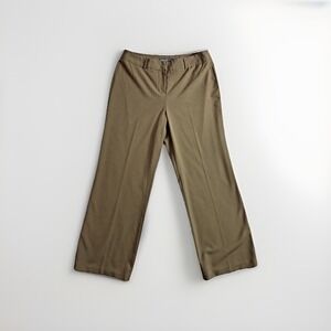 Josephine Chaus Womens Dress Pants Size 14 Tan Wide Leg Career Work Slacks